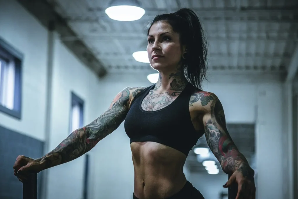 Mulher na academia